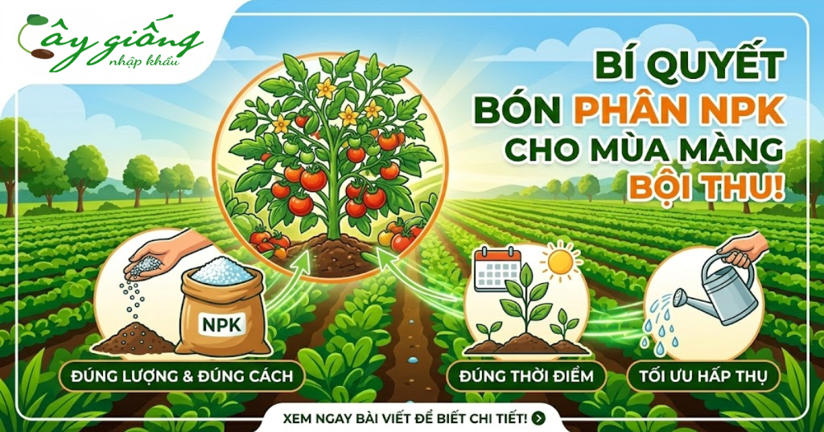 Cách Bón Phân NPK Đúng Kỹ Thuật Giúp Cây Đạt Năng Suất Cao