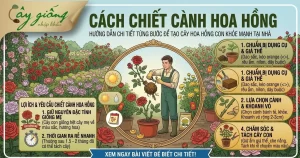 Cách Chiết Cành Hoa Hồng Chuẩn, Đảm Bảo Ra Rễ 100%