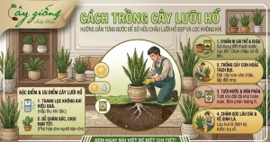Cách Trồng Cây Lưỡi Hổ Ra Rễ Cực Nhanh, Xanh Tốt 100%