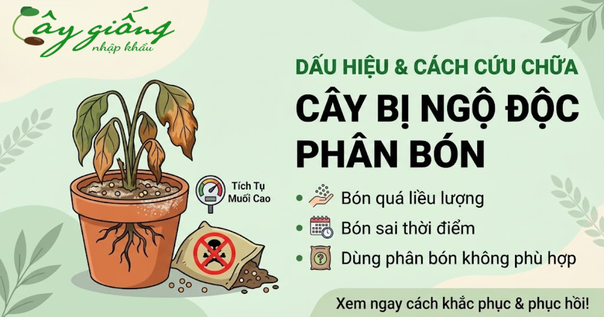 Nguyên Nhân Cây Bị Ngộ Độc Phân Bón Và Cách Giải Độc