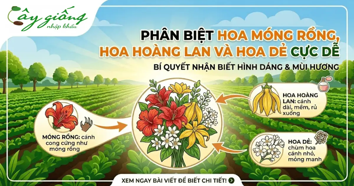 Phân Biệt Hoa Móng Rồng, Hoa Hoàng Lan Và Hoa Dẻ Cực Dễ