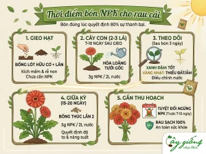 Cách Bón NPK Cho Rau Cải Chuẩn, Hiệu Quả, Tăng Năng Suất