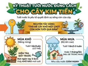 Chia Sẻ Cách Chăm Sóc Cây Kim Tiền Xanh Tốt, Ra Hoa Đẹp