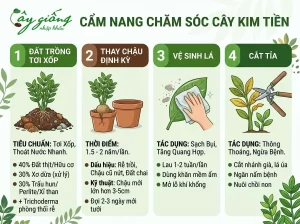 Chia Sẻ Cách Chăm Sóc Cây Kim Tiền Xanh Tốt, Ra Hoa Đẹp