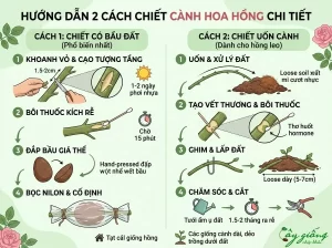 Cách Chiết Cành Hoa Hồng Chuẩn, Đảm Bảo Ra Rễ 100%