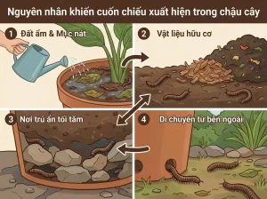 Cách Diệt Cuốn Chiếu Trong Chậu Cây Hiệu Quả Và An Toàn