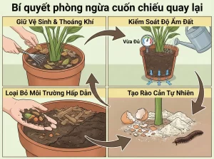 Cách Diệt Cuốn Chiếu Trong Chậu Cây Hiệu Quả Và An Toàn