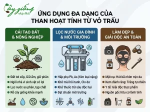 Cách Làm Than Hoạt Tính Từ Vỏ Trấu Bón Cây Sạch, An Toàn