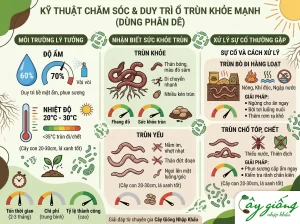 Cách Nuôi Trùn Quế Tại Nhà Và Trang Trại Chuẩn Kỹ Thuật