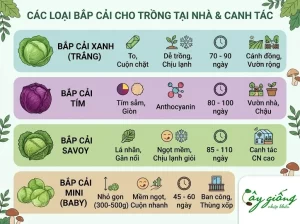 Hướng Dẫn Cách Trồng Bắp Cải Năng Suất Cao, Cuộn Chặt