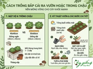 Hướng Dẫn Cách Trồng Bắp Cải Năng Suất Cao, Cuộn Chặt