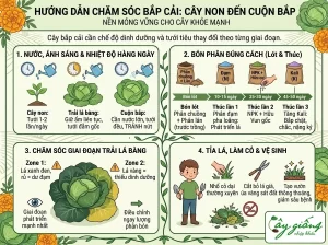 Hướng Dẫn Cách Trồng Bắp Cải Năng Suất Cao, Cuộn Chặt