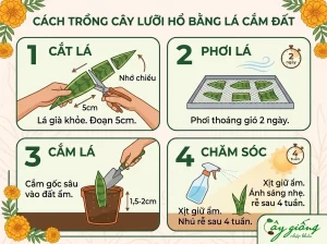 Cách Trồng Cây Lưỡi Hổ Ra Rễ Cực Nhanh, Xanh Tốt 100%