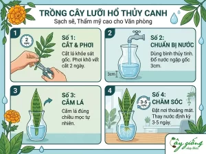 Cách Trồng Cây Lưỡi Hổ Ra Rễ Cực Nhanh, Xanh Tốt 100%