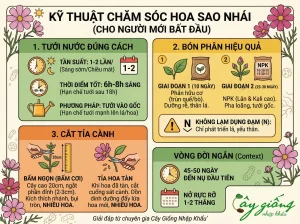 Chi Tiết Cách Trồng Hoa Sao Nhái Tại Nhà Ra Hoa Rực Rỡ
