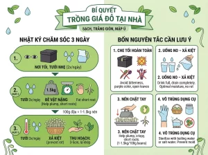 | Tháng 4 2026 Chia Sẻ Cách Trồng Giá Đỗ Sạch, Trắng Giòn, An Toàn Tại Nhà