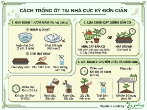 Cẩm Nang Hướng Dẫn Cách Trồng Ớt Tại Nhà Sai Trĩu Quả