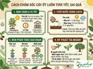 Cẩm Nang Hướng Dẫn Cách Trồng Ớt Tại Nhà Sai Trĩu Quả