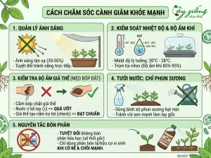 Kỹ Thuật Giâm Cành Ra Rễ Nhanh, Đảm Bảo Cây Sống 100%