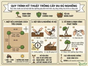 Kỹ Thuật Trồng Cây Đu Đủ Nghiêng Sai Quả, Năng Suất Cao